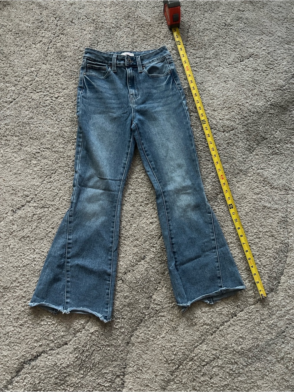 High-Rise Blue Flare girls Jeans